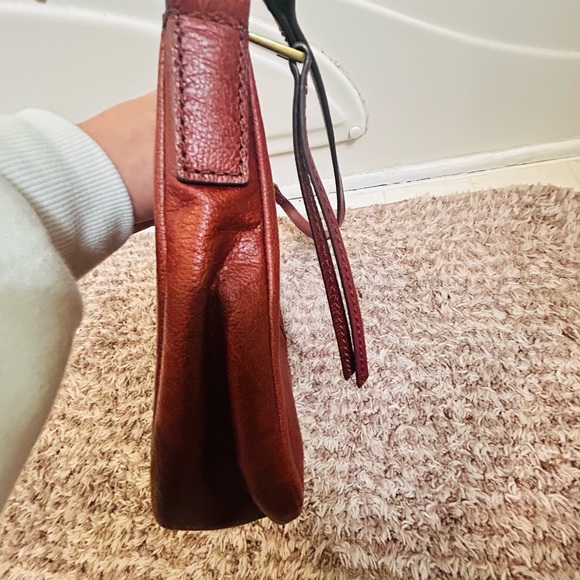 Fossil Skylar shoulder bag  Brandy Leather Bag Purse - Picture 3 of 11